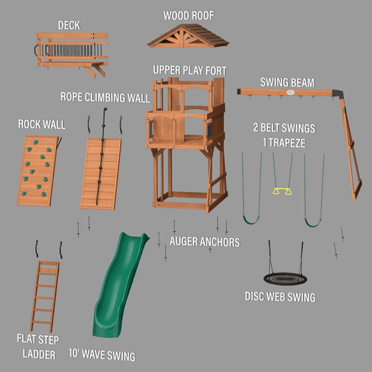 Sterling Point Swing Set – A Backyard Playground for Endless Adventure