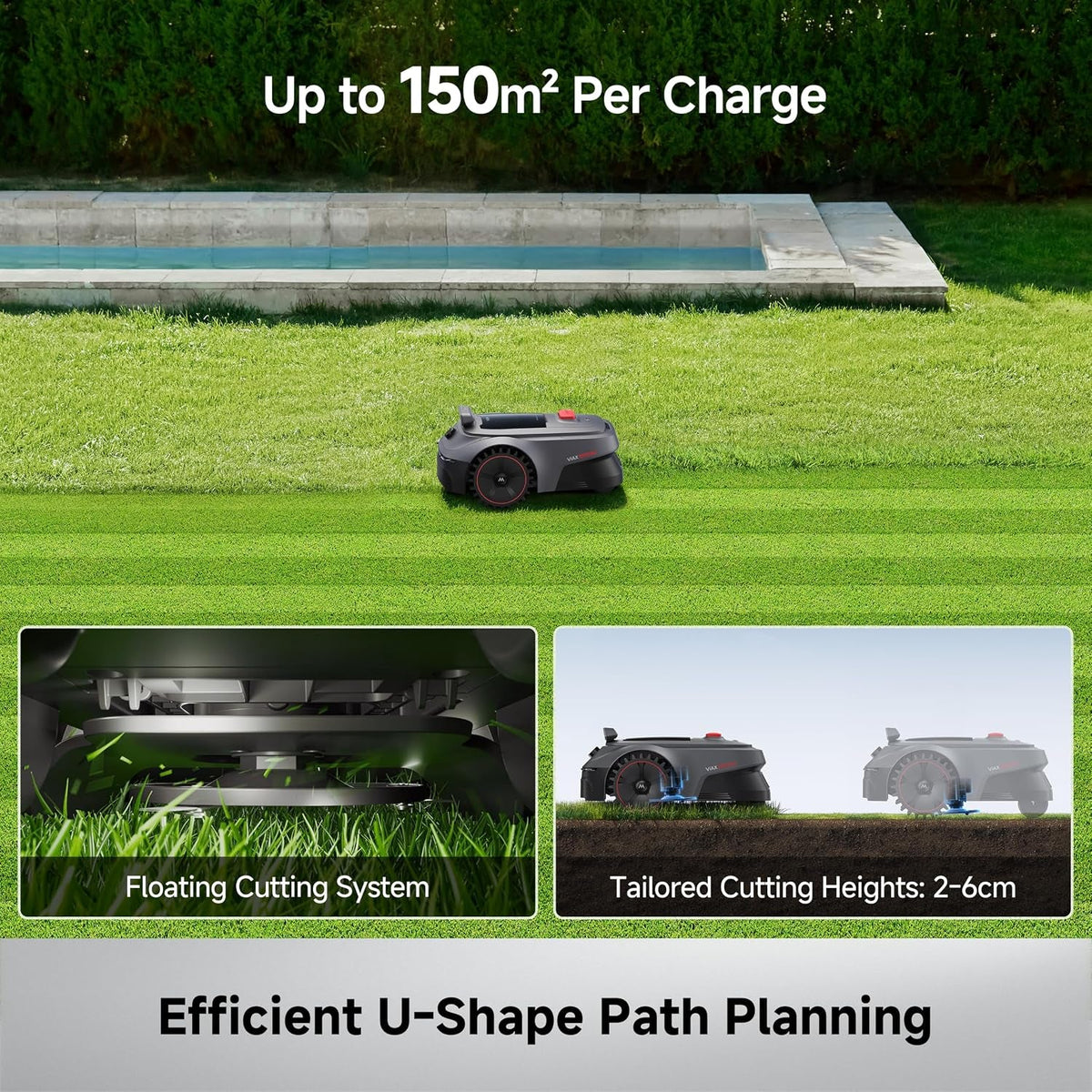 Viax 500 Robot Lawn Mower – 600㎡ Coverage, Rtk-Free & AI Mapping