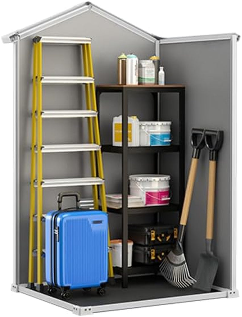 Manor Outdoor Garden Storage Shed, Grey, 4 X 3 Ft