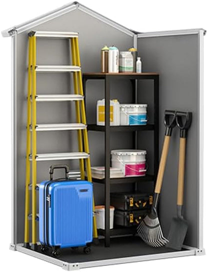 Manor Outdoor Garden Storage Shed, Grey, 4 X 3 Ft