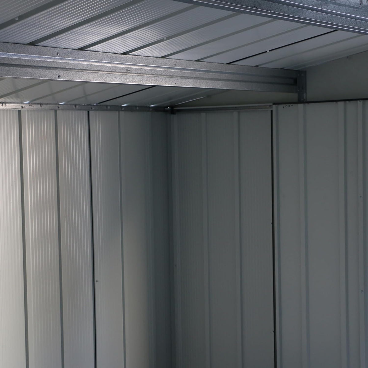 ECO 10 X 8 (7.80 M2) Metal Garden Storage Shed, Hot-Dipped Galvanized Metal Shed, Tool Storage Shed, Strong Reinforced Roof Structure, Maintenance-Free Metal Shed, Anthracite
