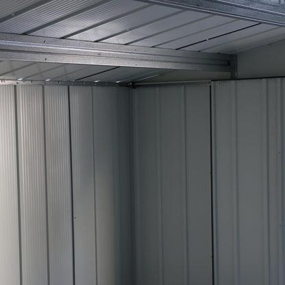 ECO 10 X 8 (7.80 M2) Metal Garden Storage Shed, Hot-Dipped Galvanized Metal Shed, Tool Storage Shed, Strong Reinforced Roof Structure, Maintenance-Free Metal Shed, Anthracite