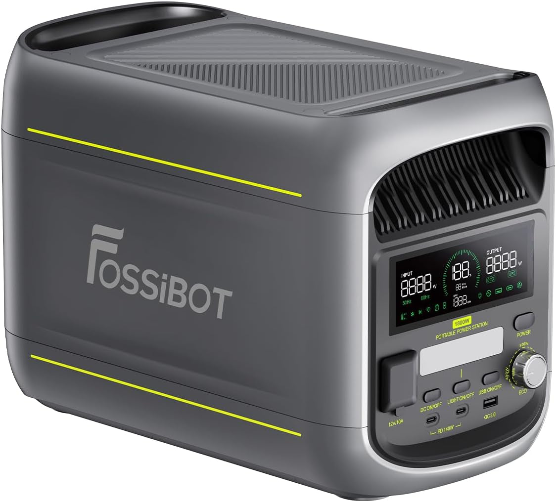 F1800 Power Station, 1024Wh Solar Generator, 1800W(Peak 2700 W)