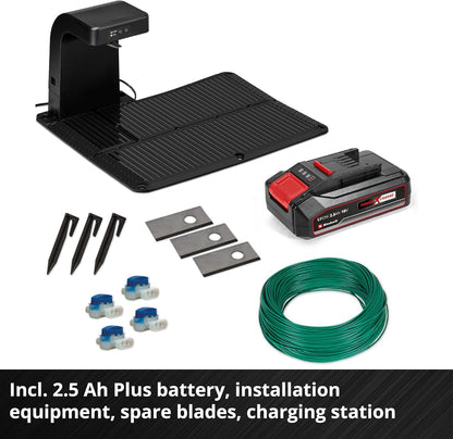Robot Lawnmower 18V, Long-Life Battery, App Control
