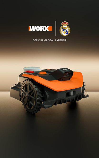 Landroid Vision Cloud WR305E 2WD Robotic Lawnmower without Boundary Cable for 500 M² (AI Obstacle Detection, VSLAM+ RTK Cloud Navigation, Auto Mapping, App Control)