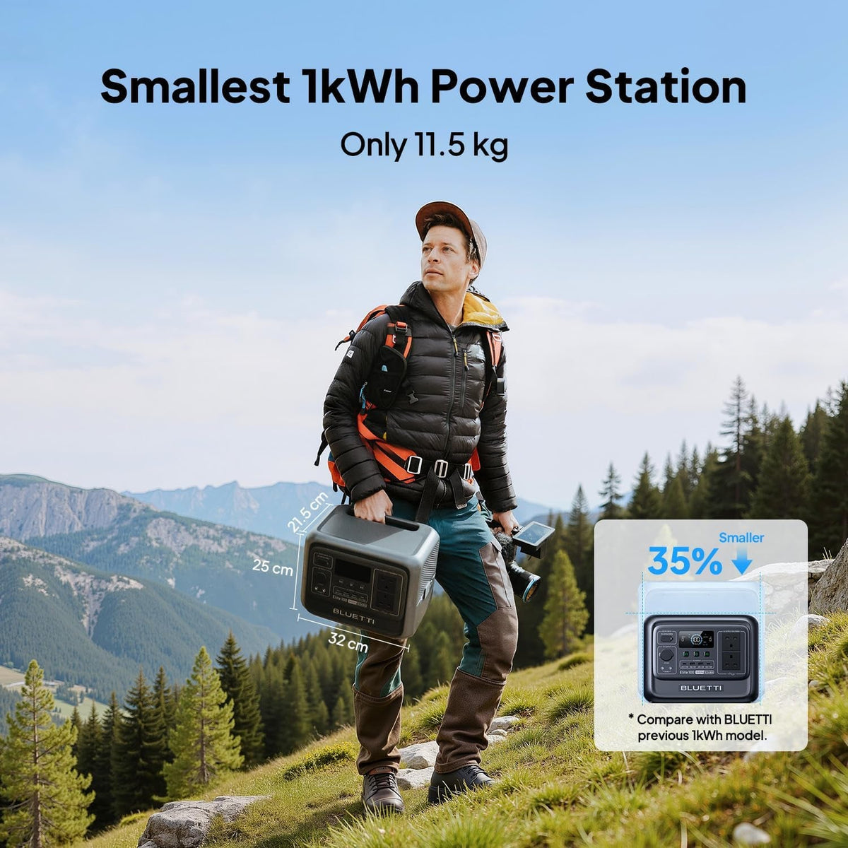Elite 100 V2 Portable Power Station 1024Wh 1800W for Home & Camping