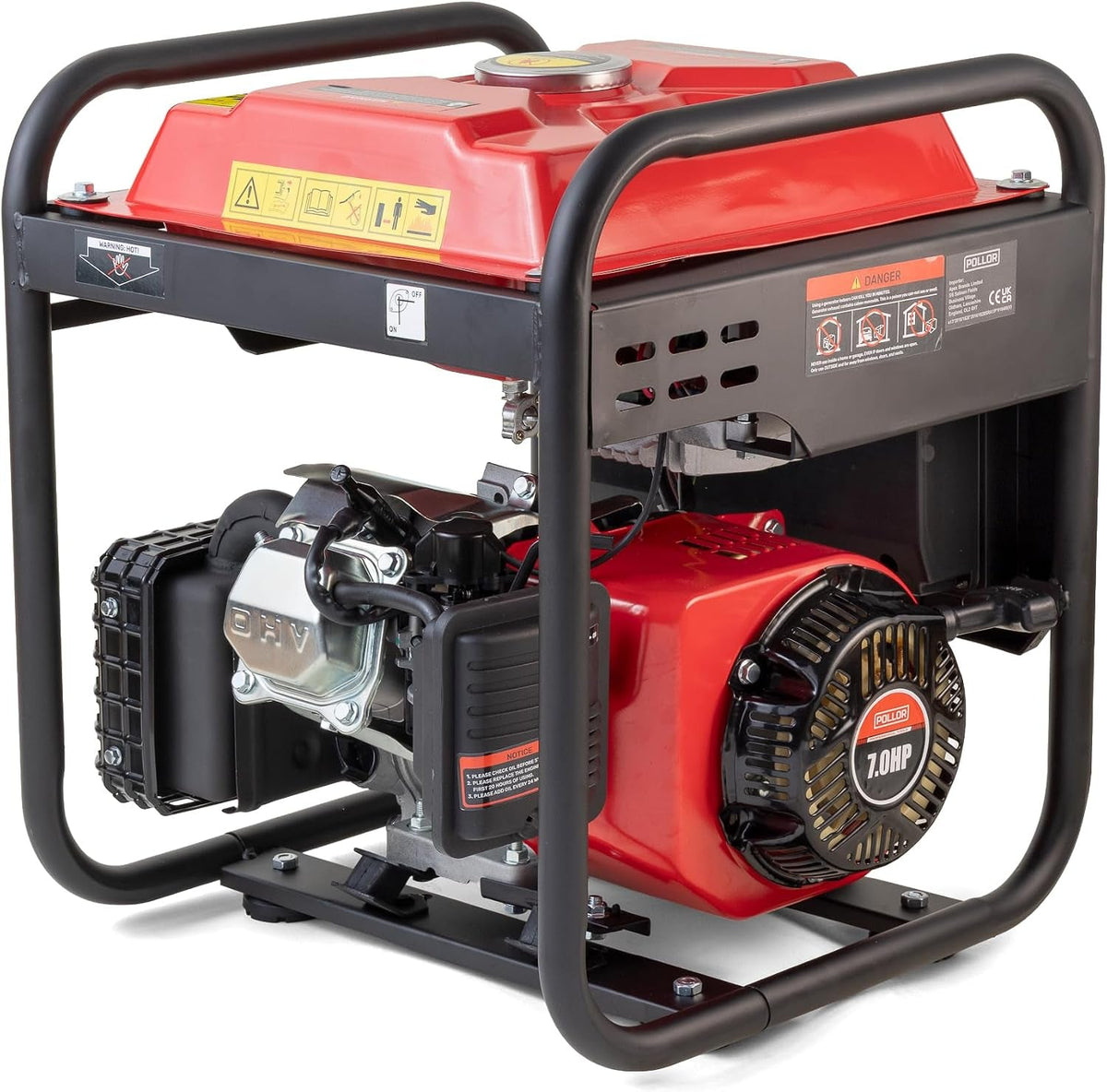 3500W Petrol Inverter Generator 230V 4-Stroke Pure Sine Wave for Camping
