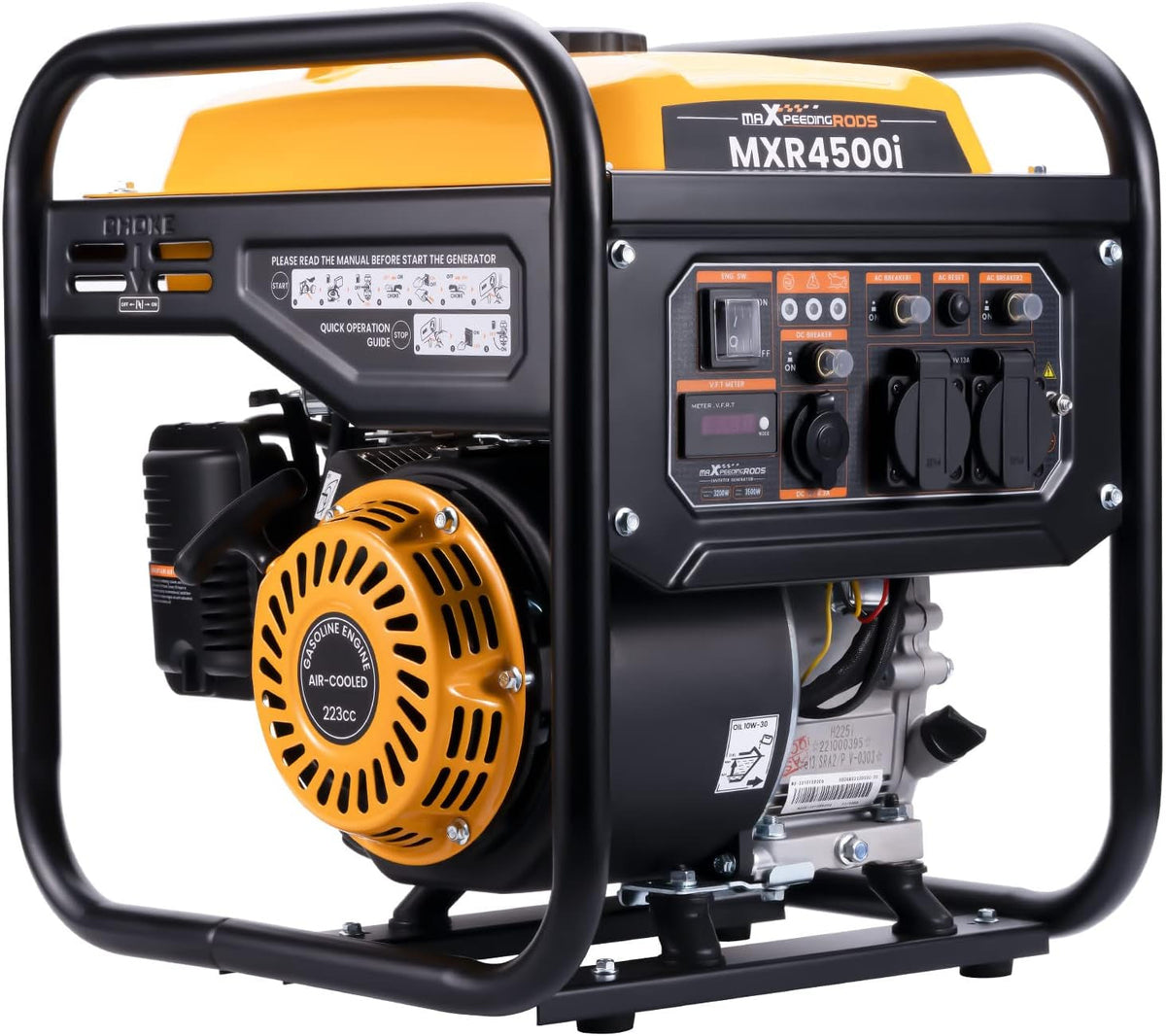 3500W Petrol Inverter Generator Portable 4-Stroke 223Cc