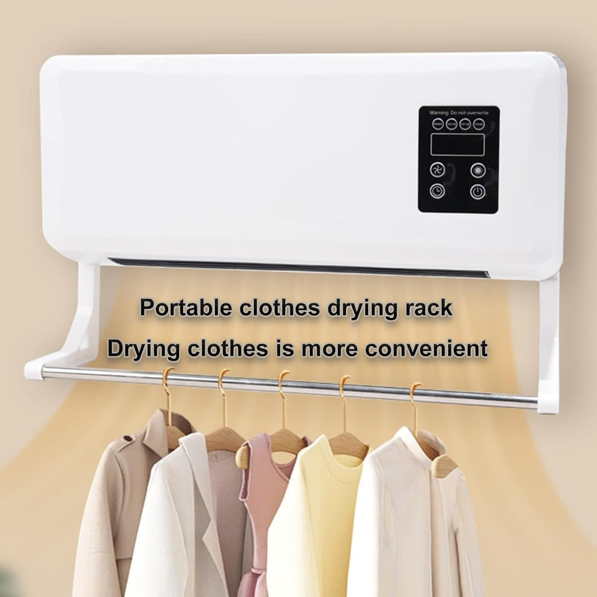 3-In-1 Ductless Portable Split Air Conditioner with Remote, Cool & Heat Fan | Wall Mounted, No Window, 42Db Quiet Operation, 24H Timer & Remote, 14000 BTU Bladeless Cool Heat Dehumidifier Fan