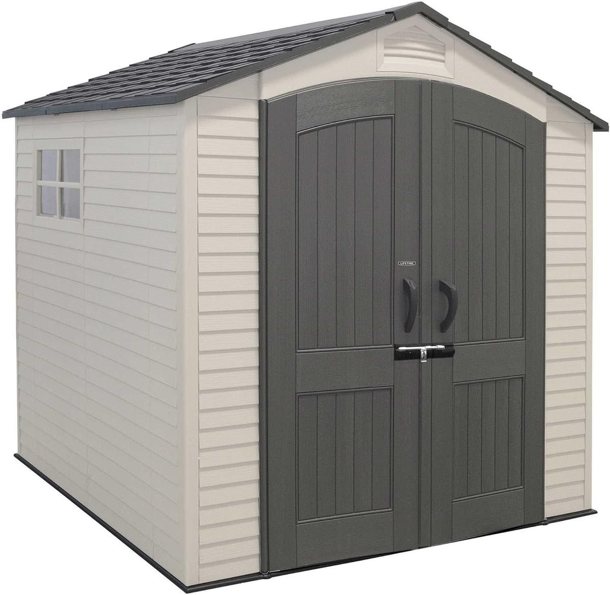 60190 7 X 7Ft Heavy Duty Plastic Shed, Beige