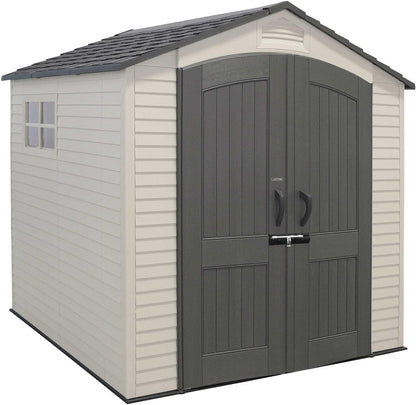60190 7 X 7Ft Heavy Duty Plastic Shed, Beige