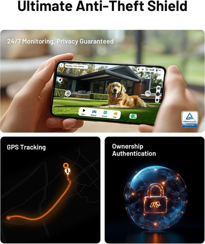 YUKA 2000 Robot Lawn Mower, Perimeter Wire Free, Recommended 2000 M², Max.2400 M², Equipped with Ultrasense AI Vision, Handles 45% Slopes, Cutting Heights 20-90Mm, Automatic Mapping