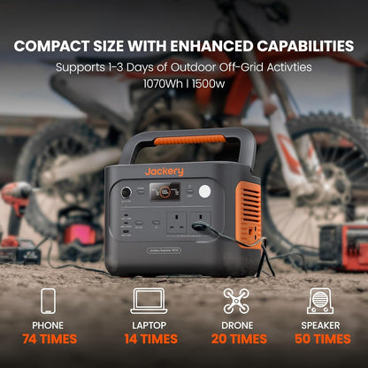 Explorer 1000V2 Portable Power Station with 5M Extension Cable