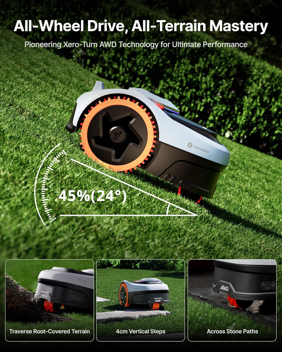 Segway  I205 AWD Robotic Lawn Mower with Garage S for 500 ㎡