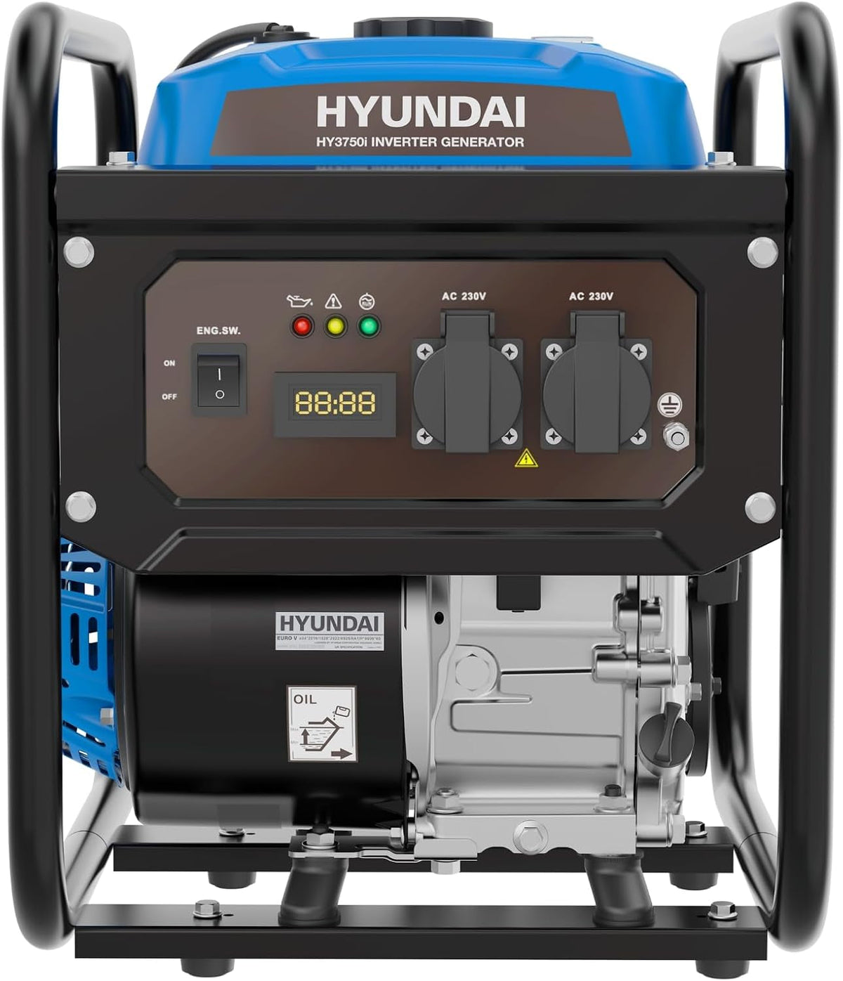 3.3Kw / 3300W Petrol Open Frame Inverter Generator, Recoil Start, 3.0Kw Continuous, 7.5L Long-Run Tank, Pure Sine Wave