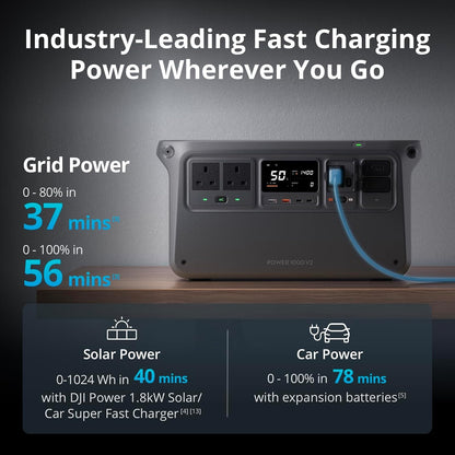 Power 1000 V2 Portable Power Station, 1024Wh LFP Battery