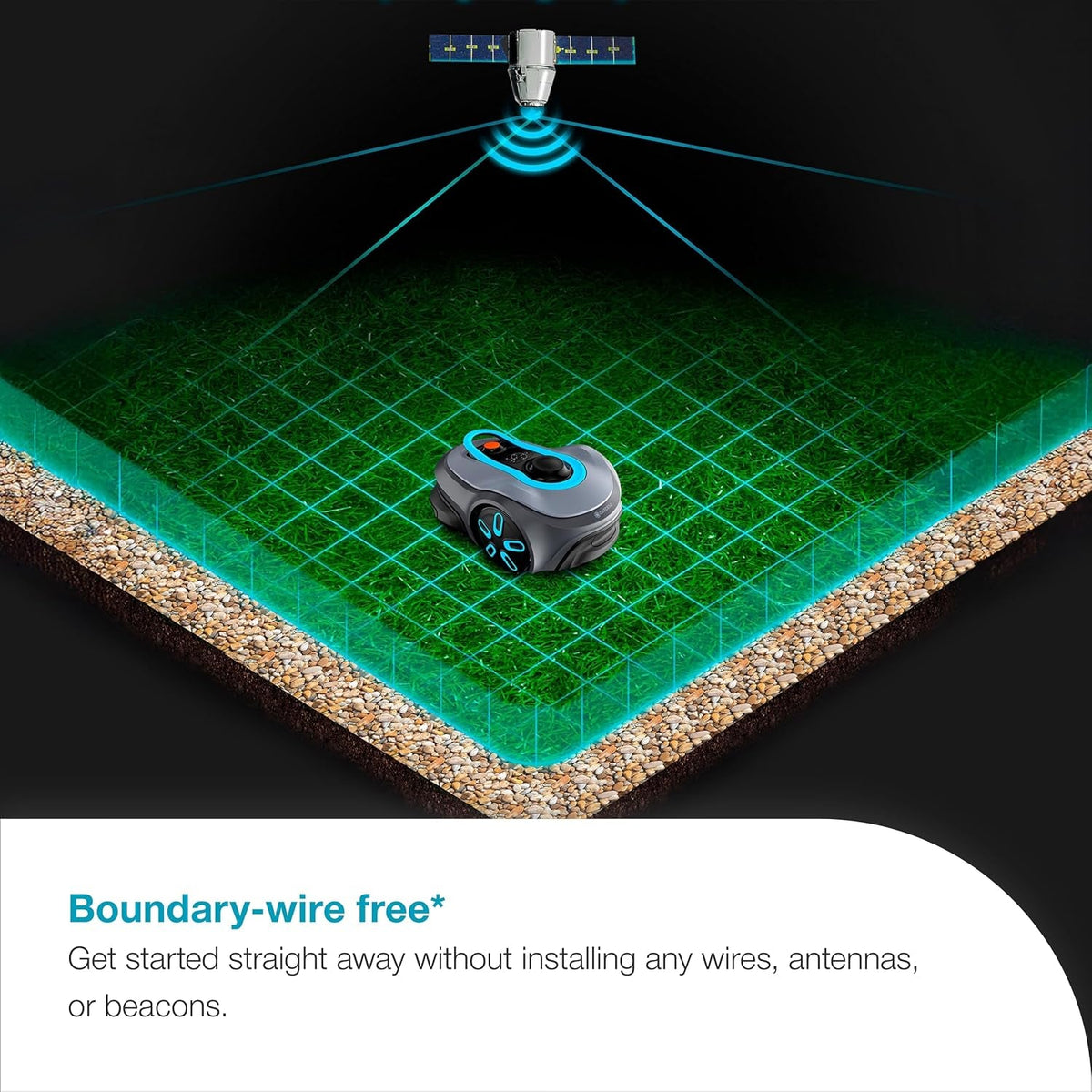 Smart SILENO Free Set 1200 M² Robotic Lawnmower, Wireless, for Lawns up to 1200 M², LONA Intelligence, without Boundary Wire, Quiet Operation, Intelligent Mower with App Control (19923-28)