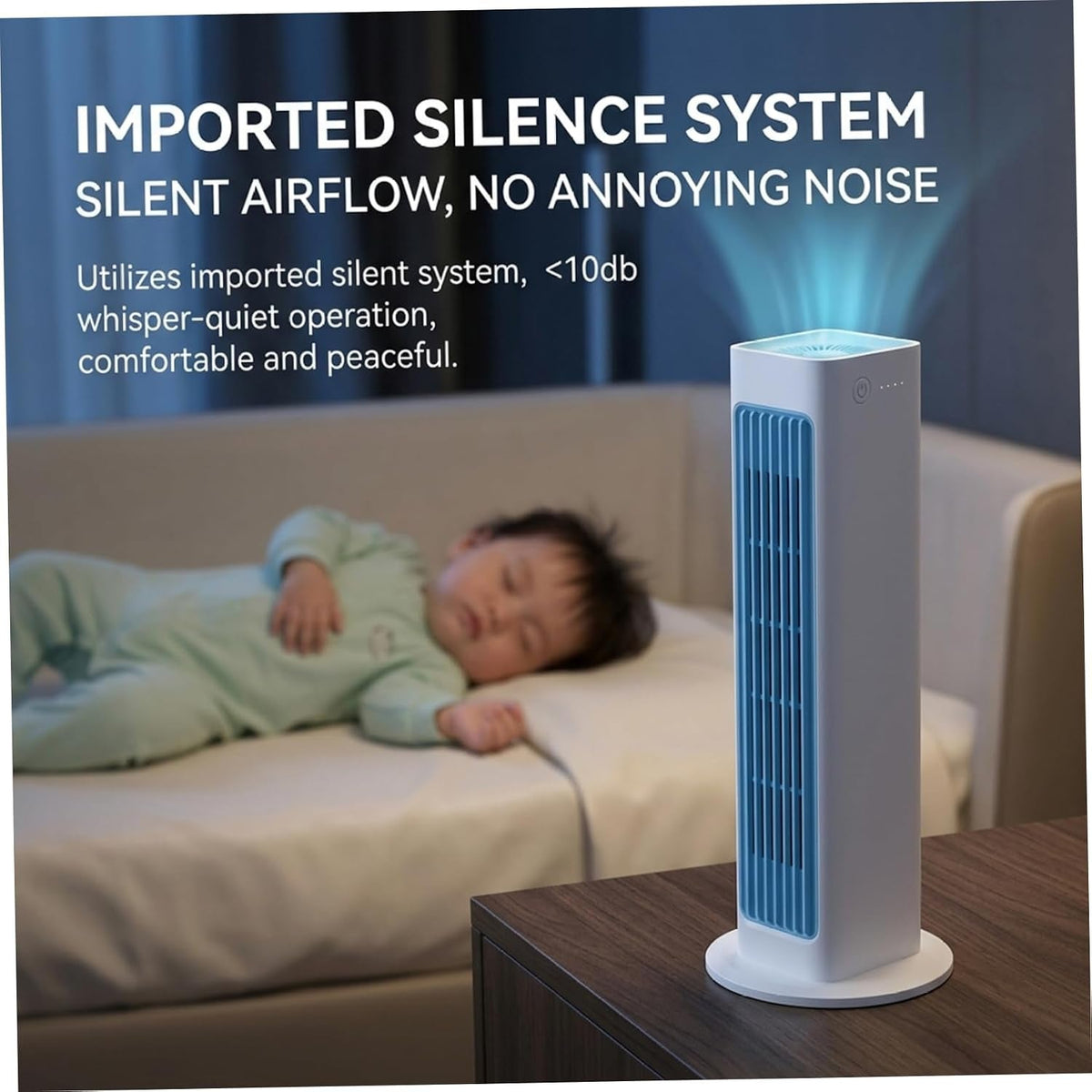 Small Portable Air Conditioner, 3-Speed Personal Air Conditioner with Remote Rechargeable Small Ac Unit Portable for Room Desktop Office Dorm, Personal