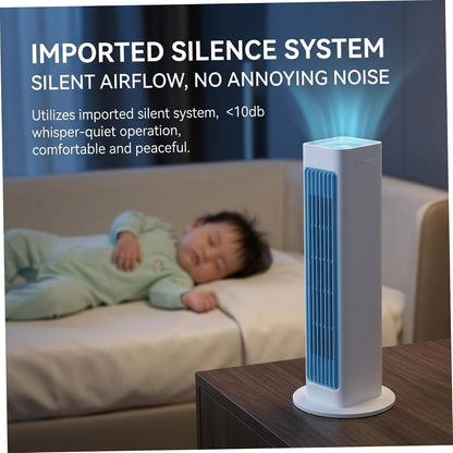 Small Portable Air Conditioner, 3-Speed Personal Air Conditioner with Remote Rechargeable Small Ac Unit Portable for Room Desktop Office Dorm, Personal