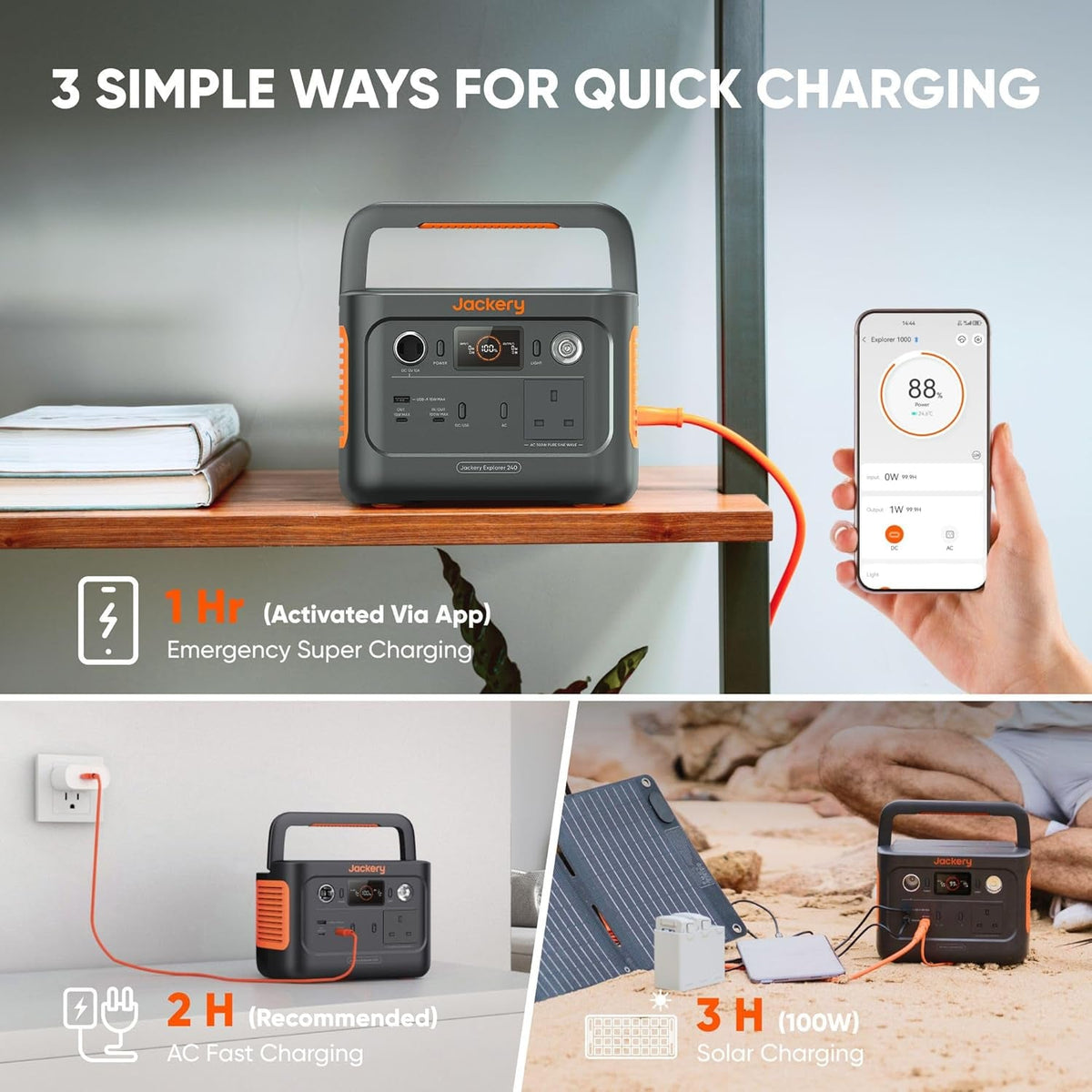 Explorer 240 V2 Portable Power Station, 7.7Lbs Power on the Go