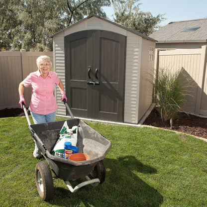 60190 7 X 7Ft Heavy Duty Plastic Shed, Beige