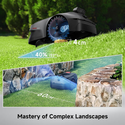 Viax 500 Robot Lawn Mower – 600㎡ Coverage, Rtk-Free & AI Mapping