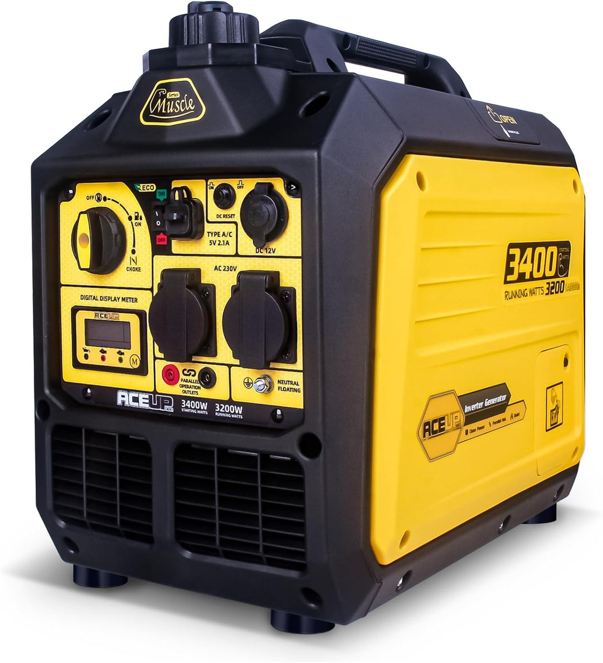 3400 Watt Petrol Inverter Generator Silent Pure Sine Wave