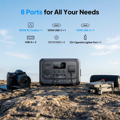 Elite 30 V2 Portable Power Station 288Wh Lifepo4 Battery 600W