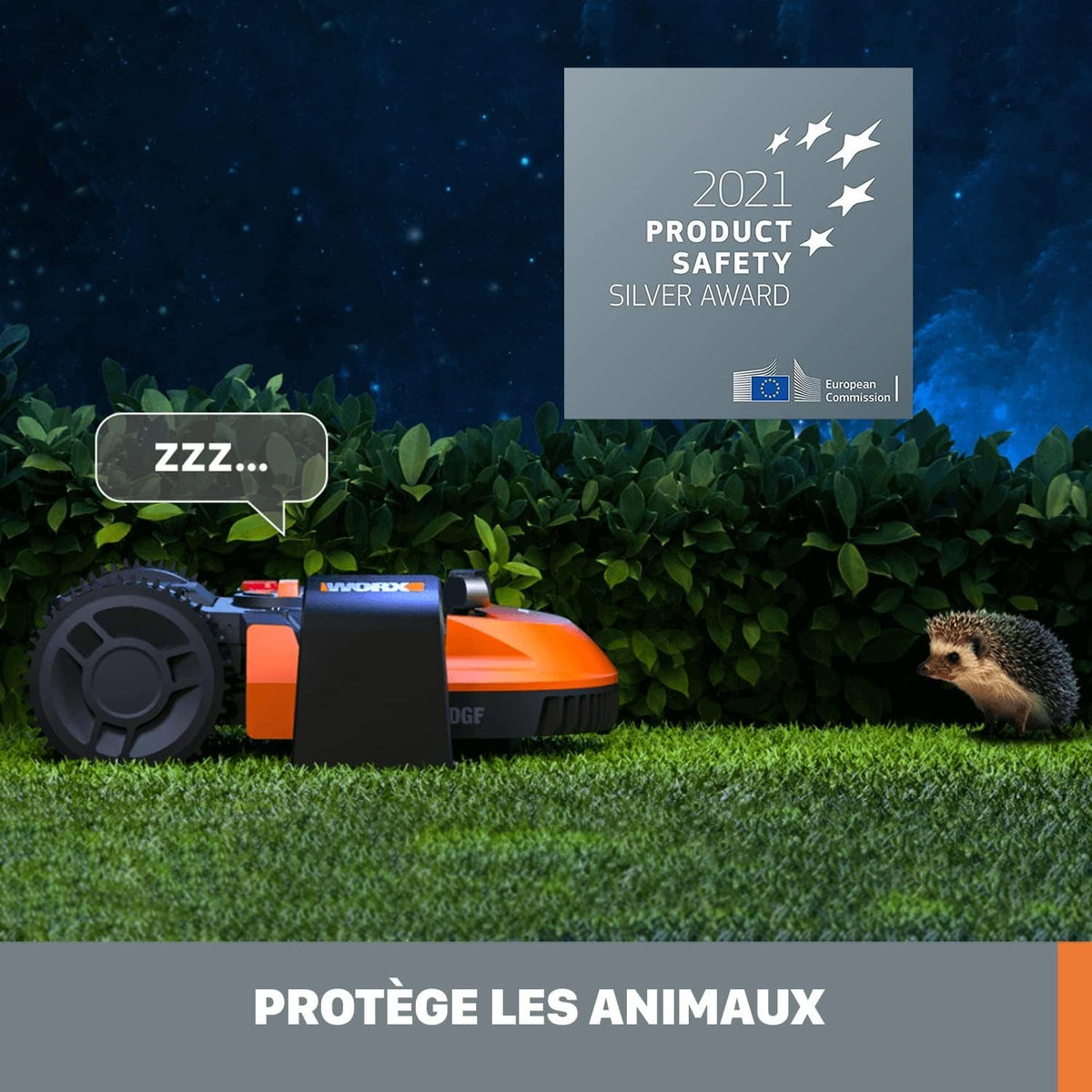 LANDROID WR142E Smart Smart Robot Lawn Mower, 700 M² Surf.Max 800 M², Easy Installation, Configurable, Slope 35%, Rain Detector, Cut Close to Edges, Fast Mowing