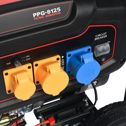 8.125 Kva Portable Petrol Generator with Electric Start – High-Power Generator