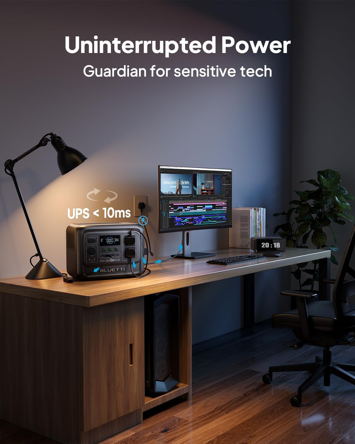 Elite 100 V2 Portable Power Station 1800W 1024Wh for Camping Outage