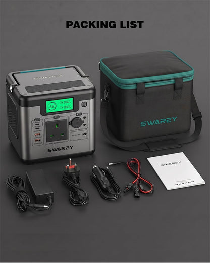 Portable Power Station S550, 555Wh Solar Generator with 550W (Peak 1100W) Pure Sine Wave AC, PD 140W Two-Way Fast Charging USB-C, Emergency Power Supply for Outdoor Camping RV Home