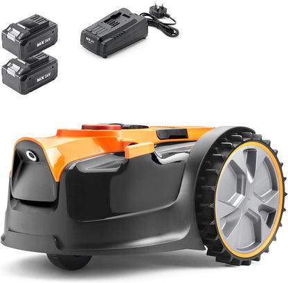 Ocumow 16 Vision Robot Lawnmower, 2 Batteries & Charger, 300M2