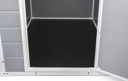 Manor Outdoor Garden Storage Shed, Grey, 4 X 3 Ft