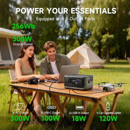 P300 Portable Generator, 256Wh 300W Portable Power Station