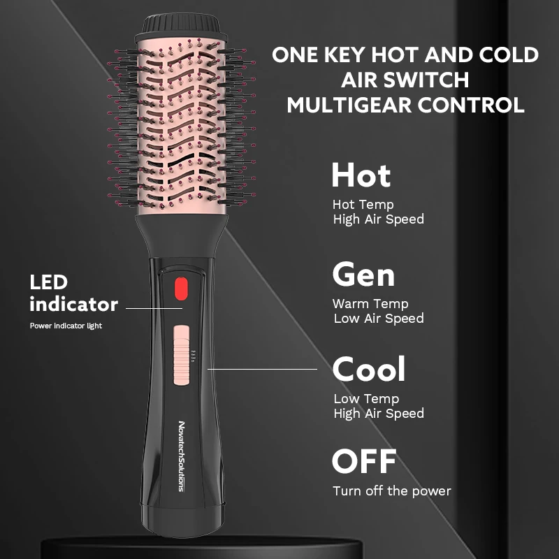 Ionic 110,000 RPM Hair Dryer & Smoothing Brush