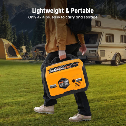 3500W Portable Inverter Generator Petrol Silent for Camping