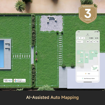 DREAME A2 1200 Robotic Mower – Wireless without RTK, for 1200 M²