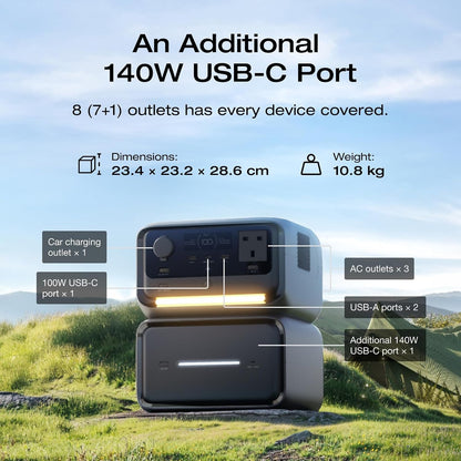 RIVER 3 Max plus Portable Power Station, 858Wh LFP Battery