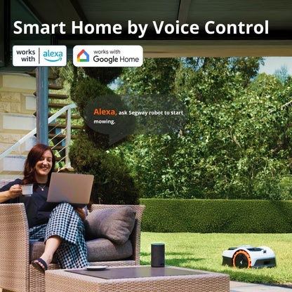 Segway  I105E Robotic Lawn Mower with Garage S, Rec. 500 M²
