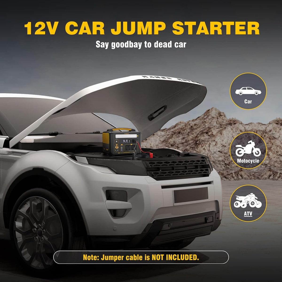 Jump 600X Portable Power Station 299Wh Lifepo4 Battery, 60W USB-C
