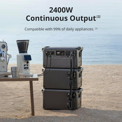 DJI Power Expansion Battery 2000, 2048Wh High-Capacity Expansion Battery for DJI Power 1000/1000 V2 / 2000, Extra Expandable Battery for Portable Generator, Home Backup, Camping, Rvs, Emergency