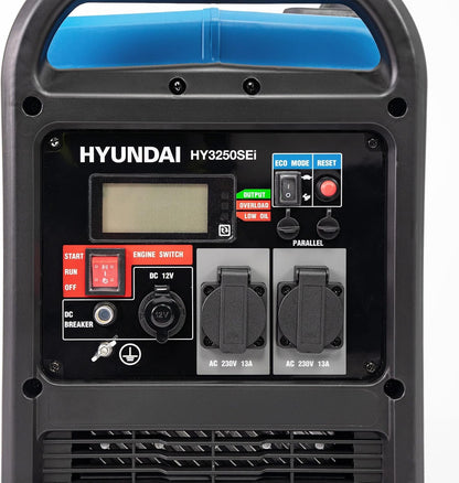 3200W / 3.2Kw Petrol Inverter Generator, Pure Sine Wave Output, Lightweight, Quiet with Electric Start, 3 Year Warranty