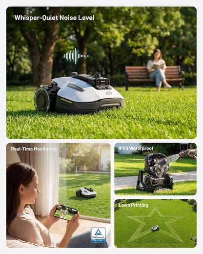YUKA Mini 2 800 Lidar Perimeter Cordless Robot Lawn Mower