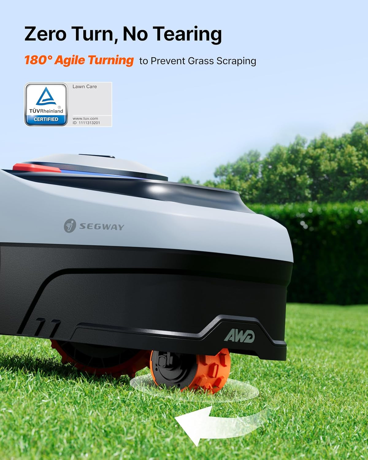 Segway  I205 AWD Robotic Lawn Mower with Garage S, Rec. 500 M²