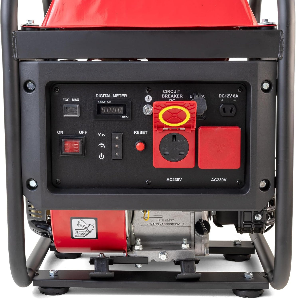3500W Petrol Inverter Generator 230V 4-Stroke Pure Sine Wave for Camping
