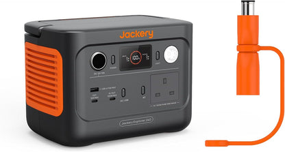 Explorer 240 V2, 256Wh Power Station with DC8020 to USB-C Adapter