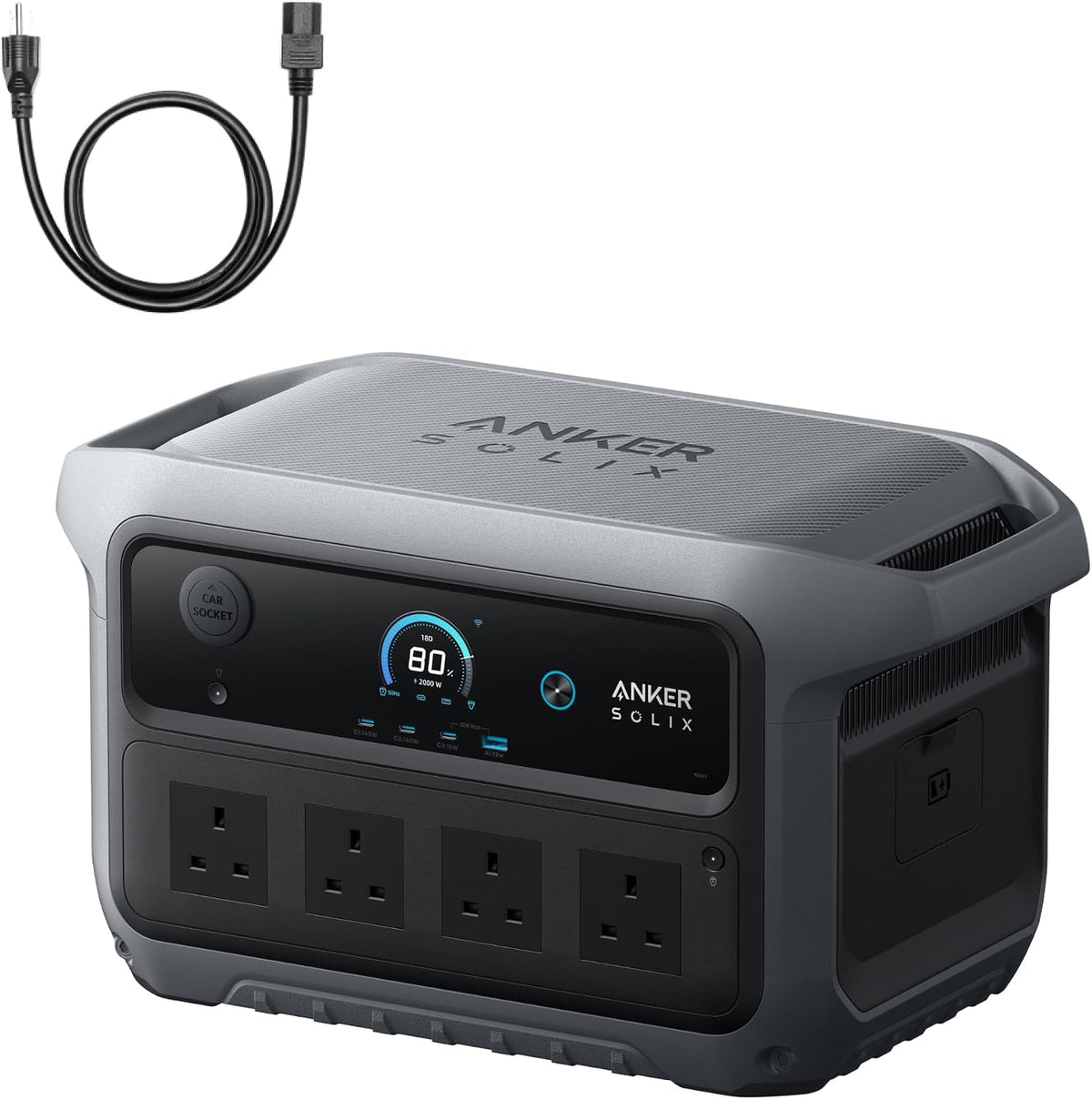 SOLIX C2000 Gen 2 with AC Charging Cable, 2400W 2048Wh Power Station