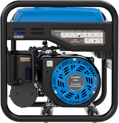 3.3Kw / 3300W Petrol Open Frame Inverter Generator, Recoil Start, 3.0Kw Continuous, 7.5L Long-Run Tank, Pure Sine Wave