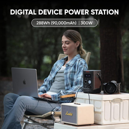 Explorer 300D Power Bank, 288Wh Lifepo4 Portable Power Station